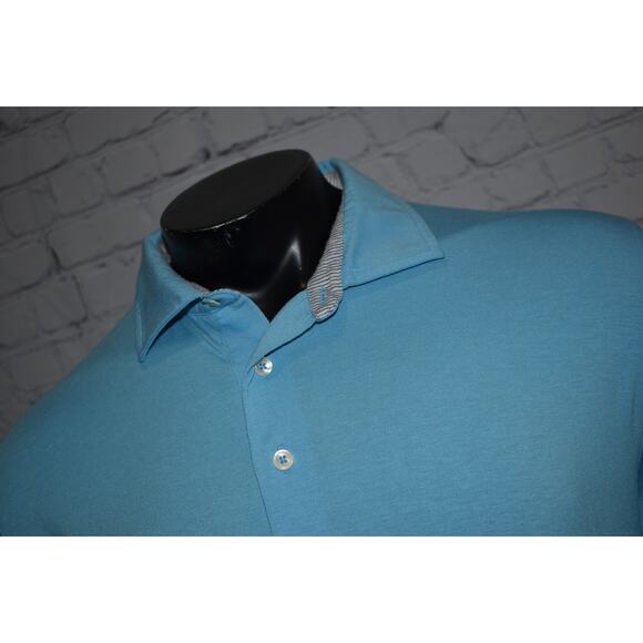 Tasc Golf Polo Shirt Mens Size XL Casual Modal Polyester Blend Blue - Picture 4 of 8